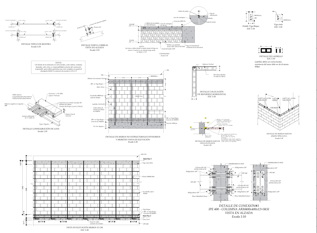 Plano estructural 7 – AirBnb Pereira