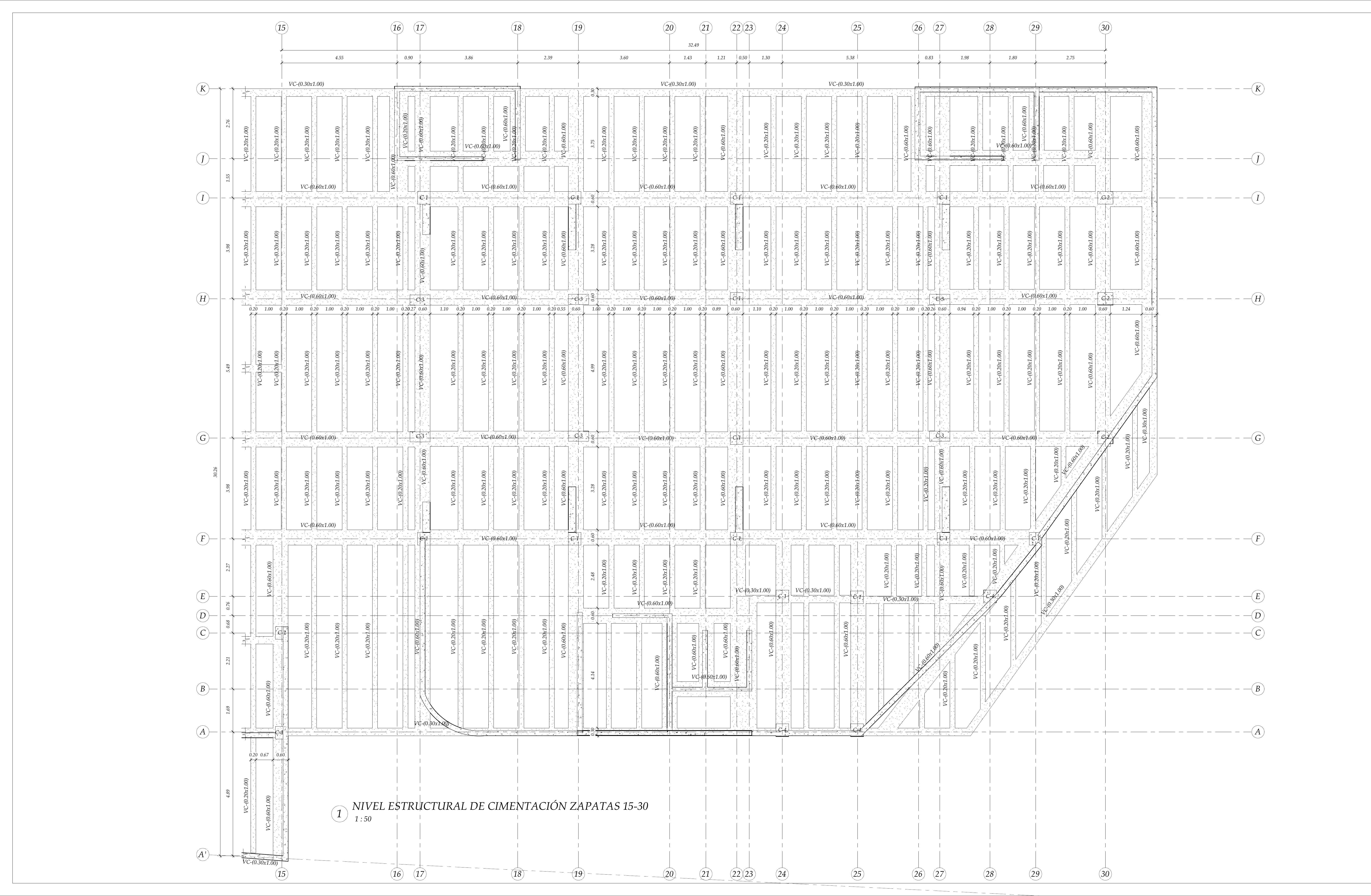 Plano estructural plano E-03 – Bello Horizonte