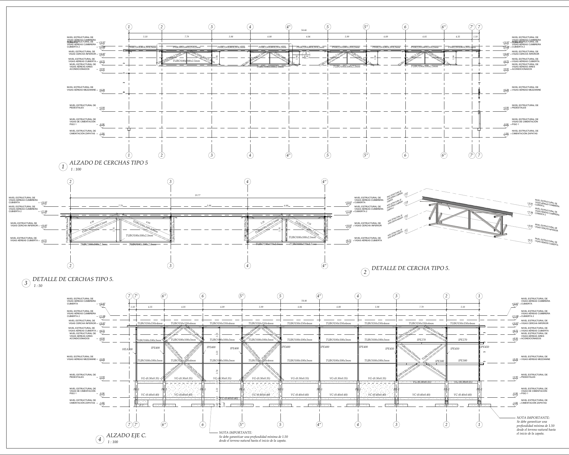 Plano estructural 10 – Bodega Lote F5 – Palmaseca