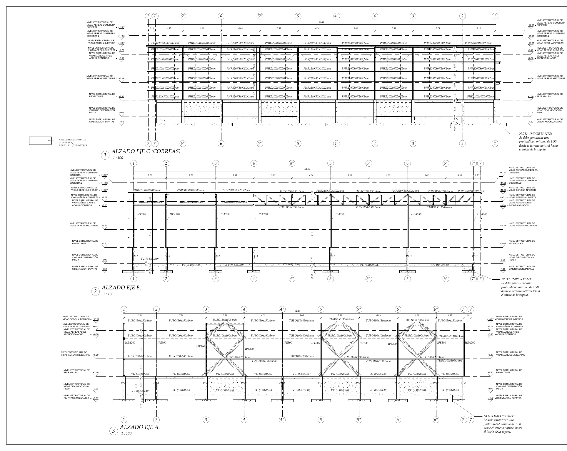 Plano estructural 11 – Bodega Lote F5 – Palmaseca