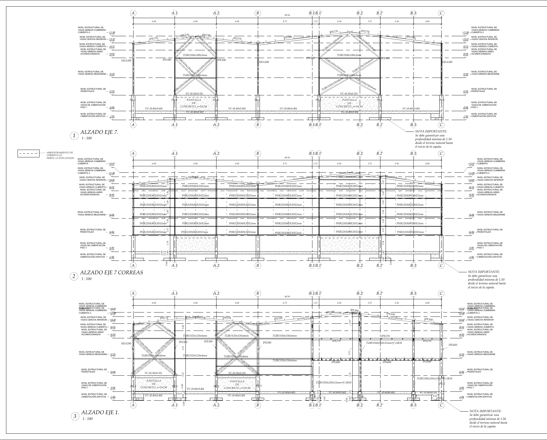 Plano estructural 12 – Bodega Lote F5 – Palmaseca