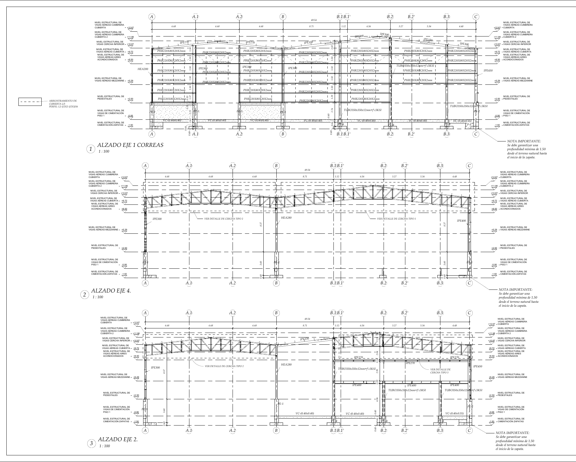 Plano estructural 13 – Bodega Lote F5 – Palmaseca