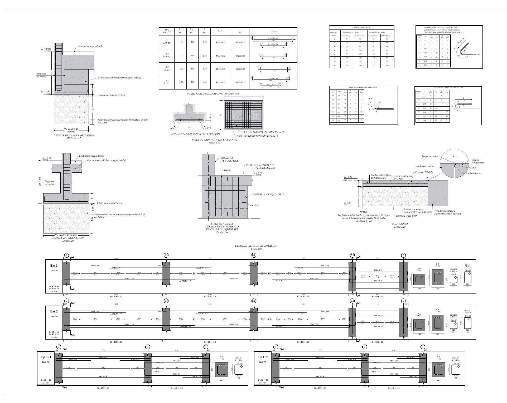 Plano estructural 14 – Bodega Lote F5 – Palmaseca