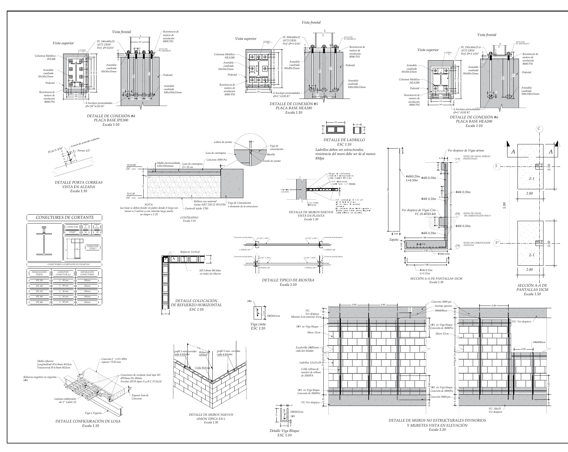 Plano estructural 17 – Bodega Lote F5 – Palmaseca