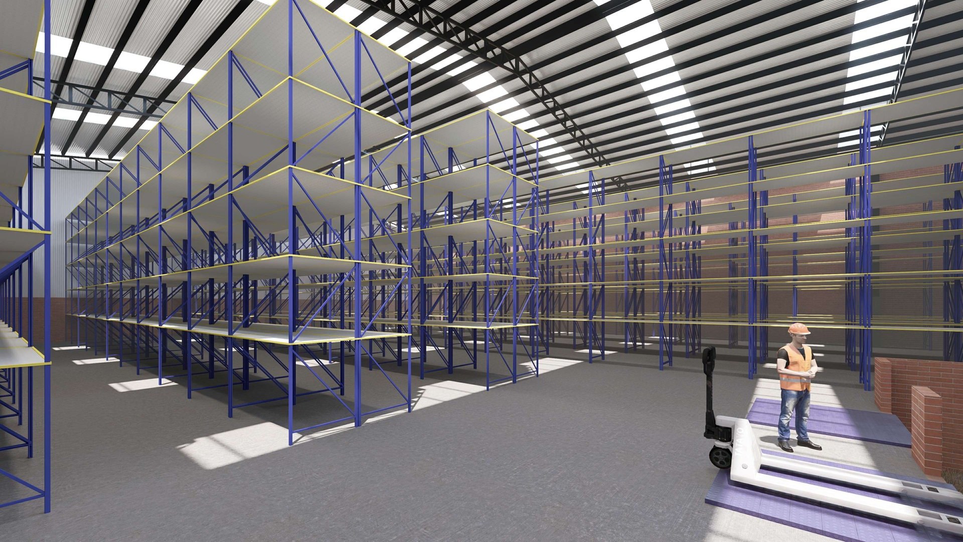 Render arquitectónico 04 – Bodega Lote F5 – Palmaseca