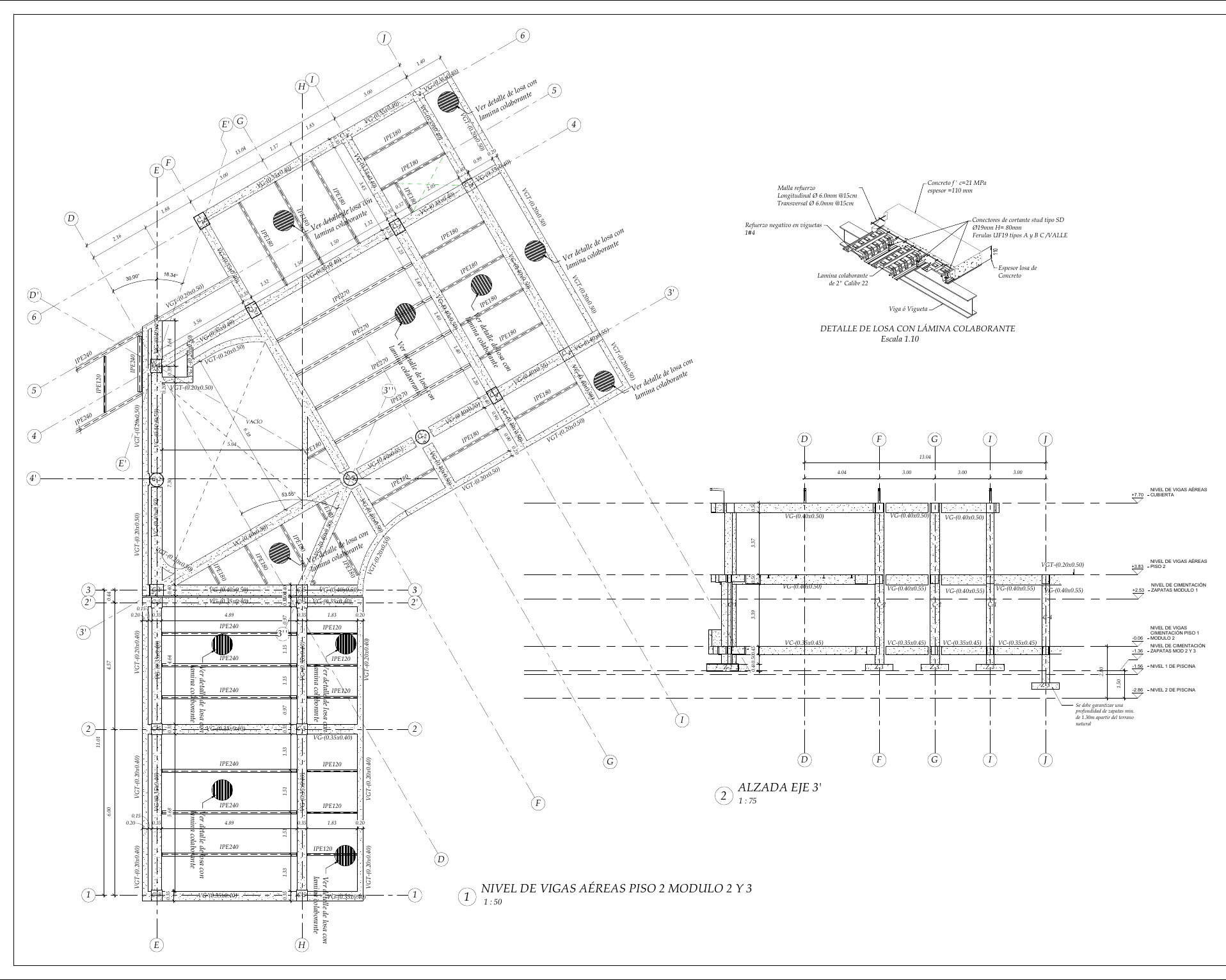 Plano estructural 06 – Cascadas de Dapa