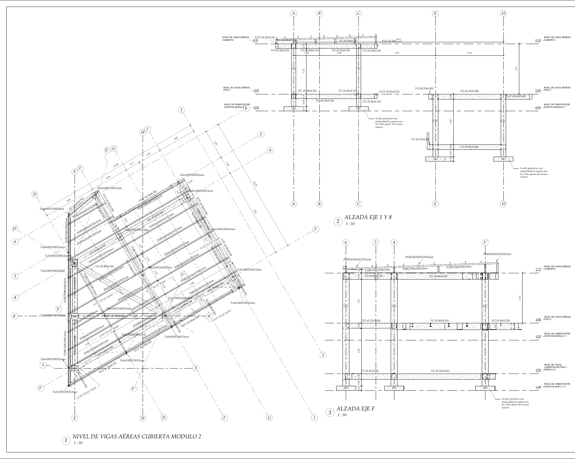 Plano estructural 07 – Cascadas de Dapa