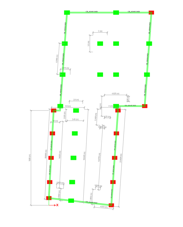 Captura ETABS – Cimentación Parqueadero