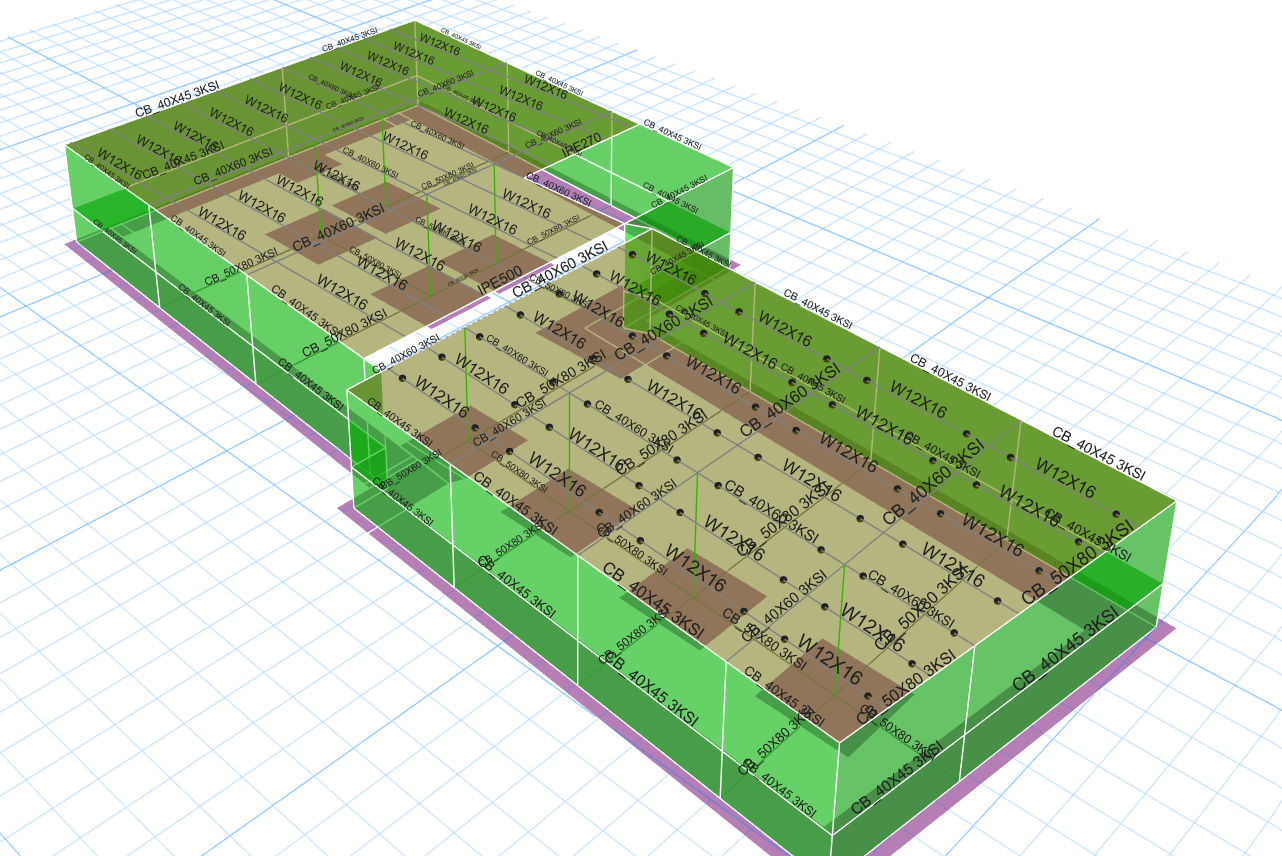 Captura ETABS – Cimentación Parqueadero