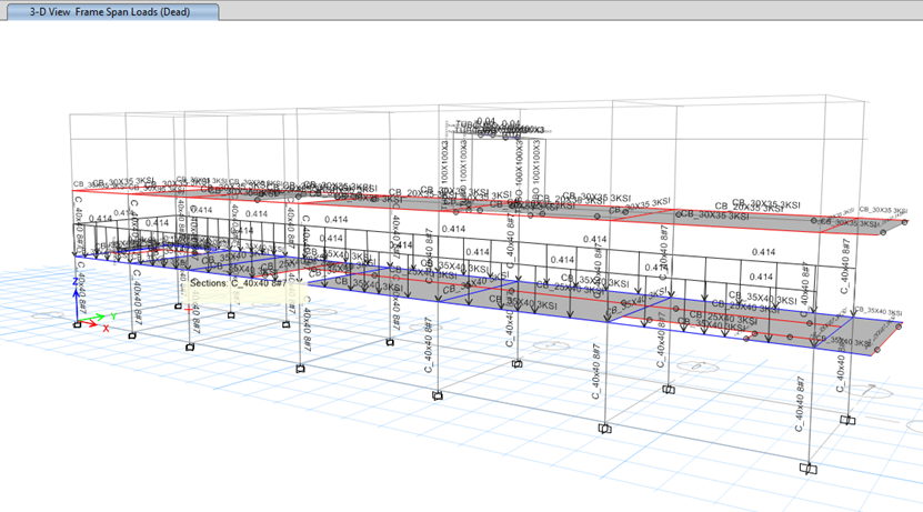 Captura ETABS – Cristóbal Colón