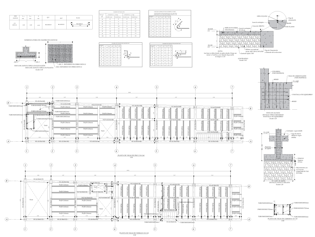 Plano estructural 2 – Cristóbal Colón