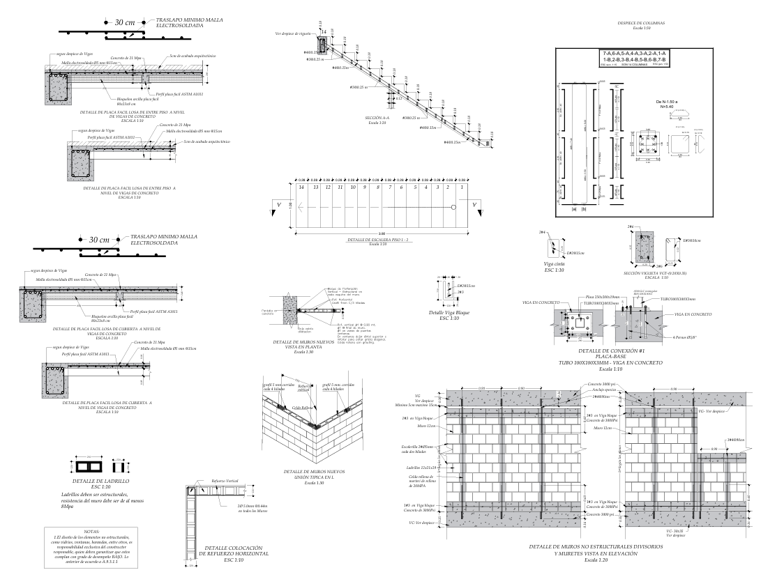 Plano estructural 3 – Cristóbal Colón