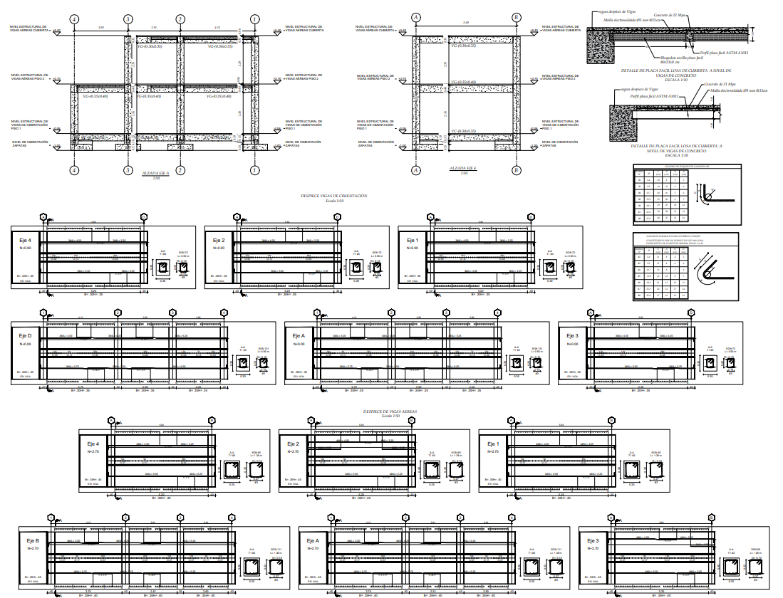 Plano estructural plano E-04 – Floralia Correcciones