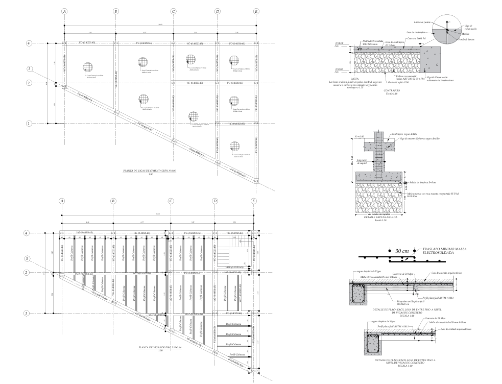 Plano estructural 2 – Floresta Mafe