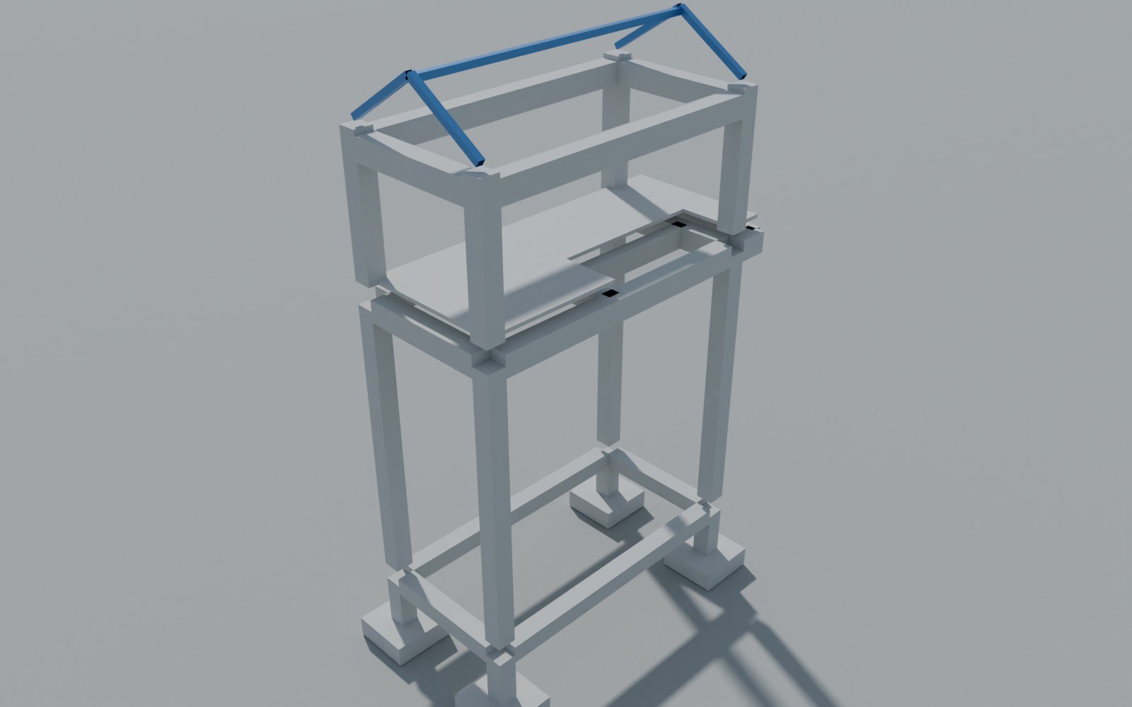 Render del modelo estructural 01 – GoFit Palmira