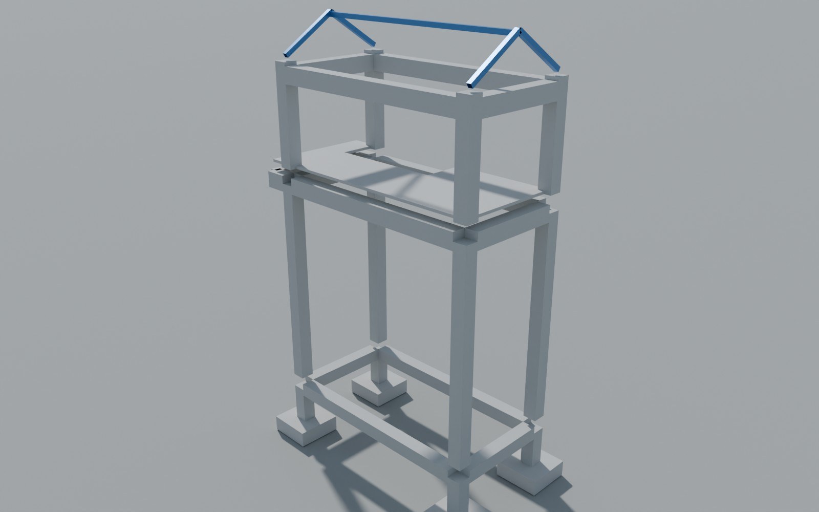 Render del modelo estructural 02 – GoFit Palmira