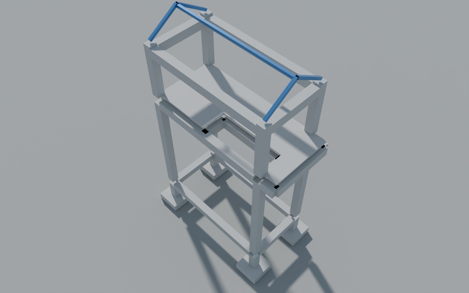 Render del modelo estructural 03 – GoFit Palmira