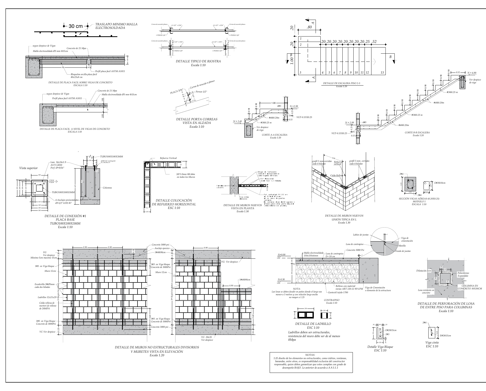 Plano estructural 03 – GoFit Palmira