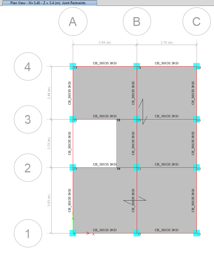 Modelo ETABS 05 – Palo Santo