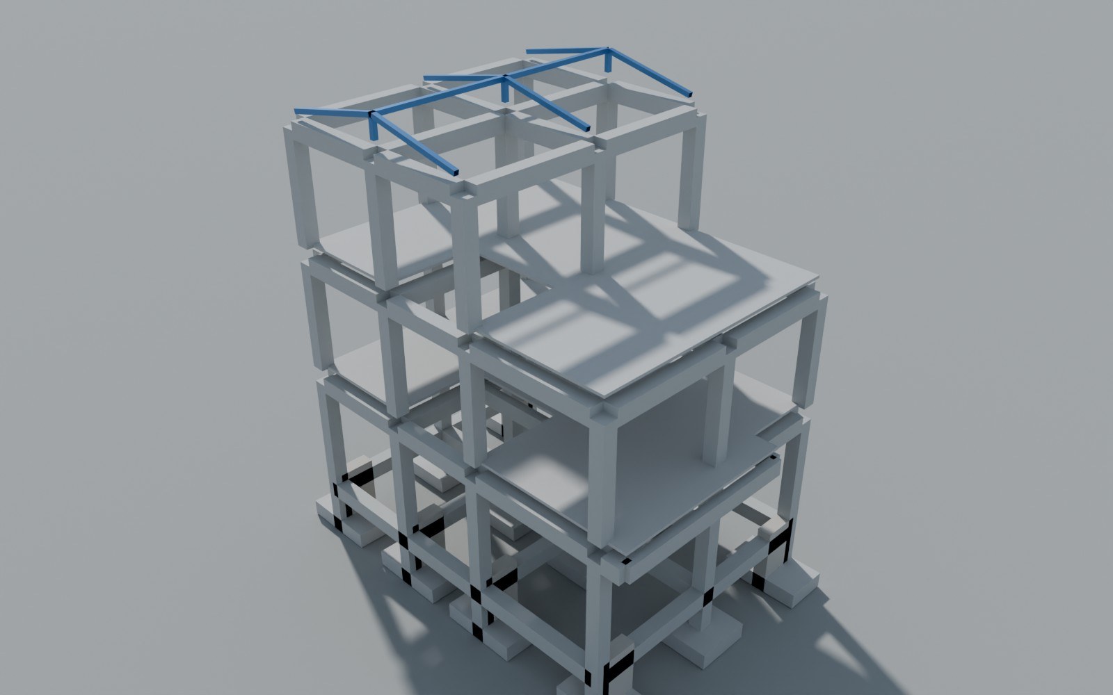 Render del modelo estructural 01 – Palo Santo