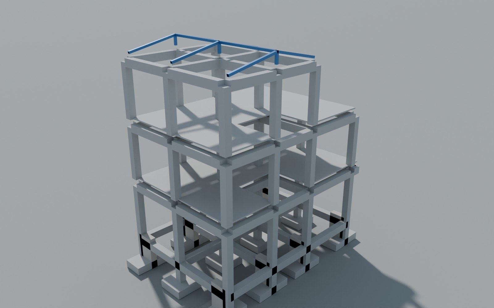 Render del modelo estructural 02 – Palo Santo
