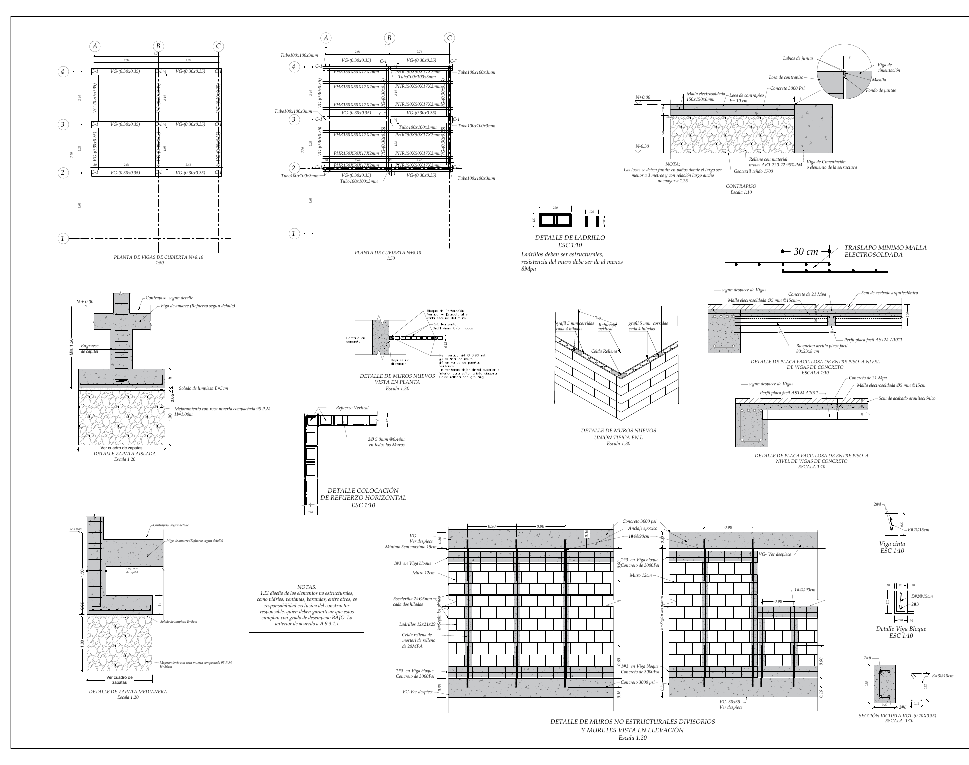 Plano estructural 02 – Palo Santo