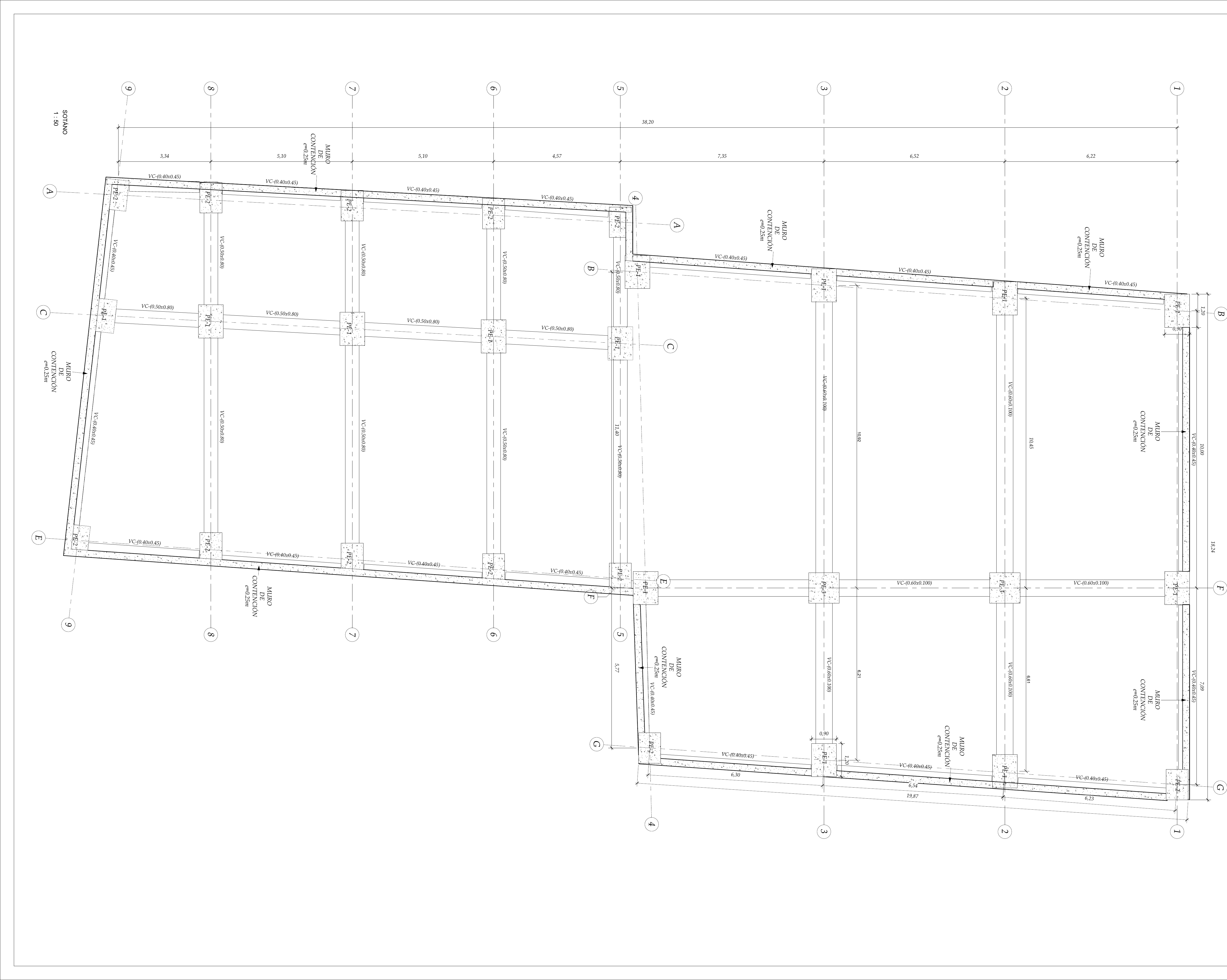 Plano estructural conexion 03 – Parqueadero La Piedra