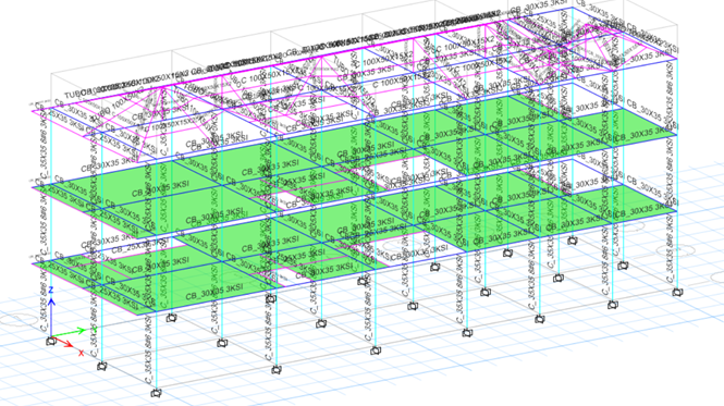Modelo ETABS – Penthouse Cali (02)