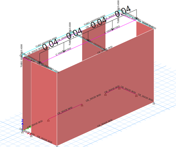 Captura ETABS – Vivienda Senderos de la Morada
