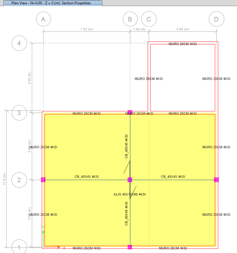 Modelo ETABS 03 – Tanque y Cuarto de Bombas RCI – Villa Rica