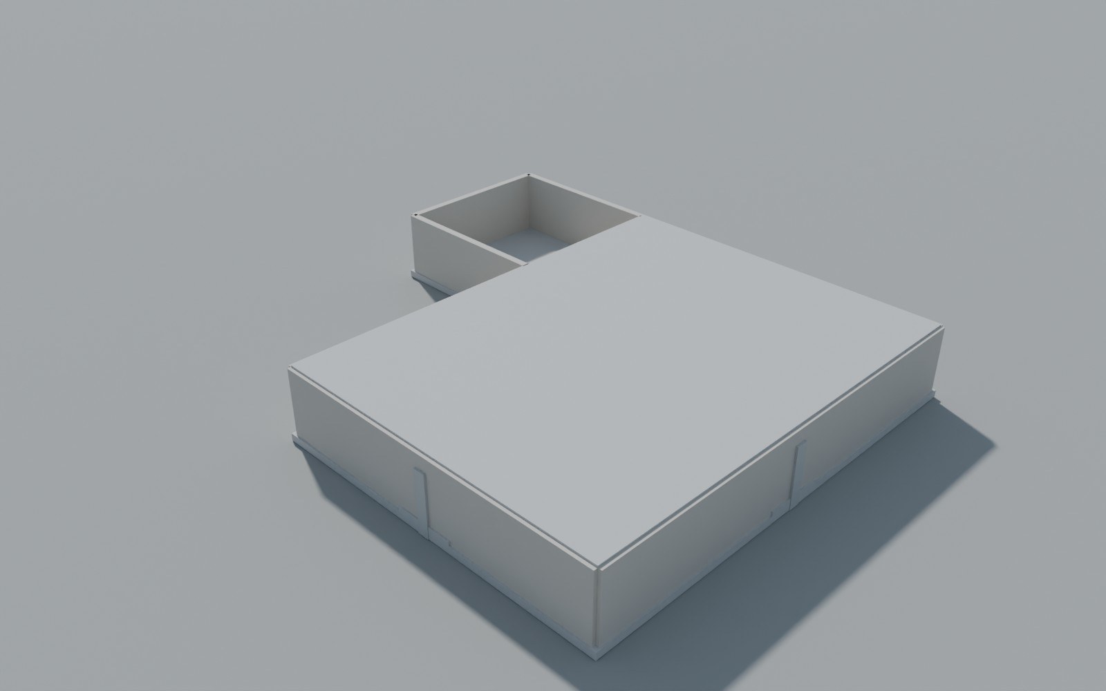 Render del modelo estructural 01 – Tanque y Cuarto de Bombas RCI – Villa Rica