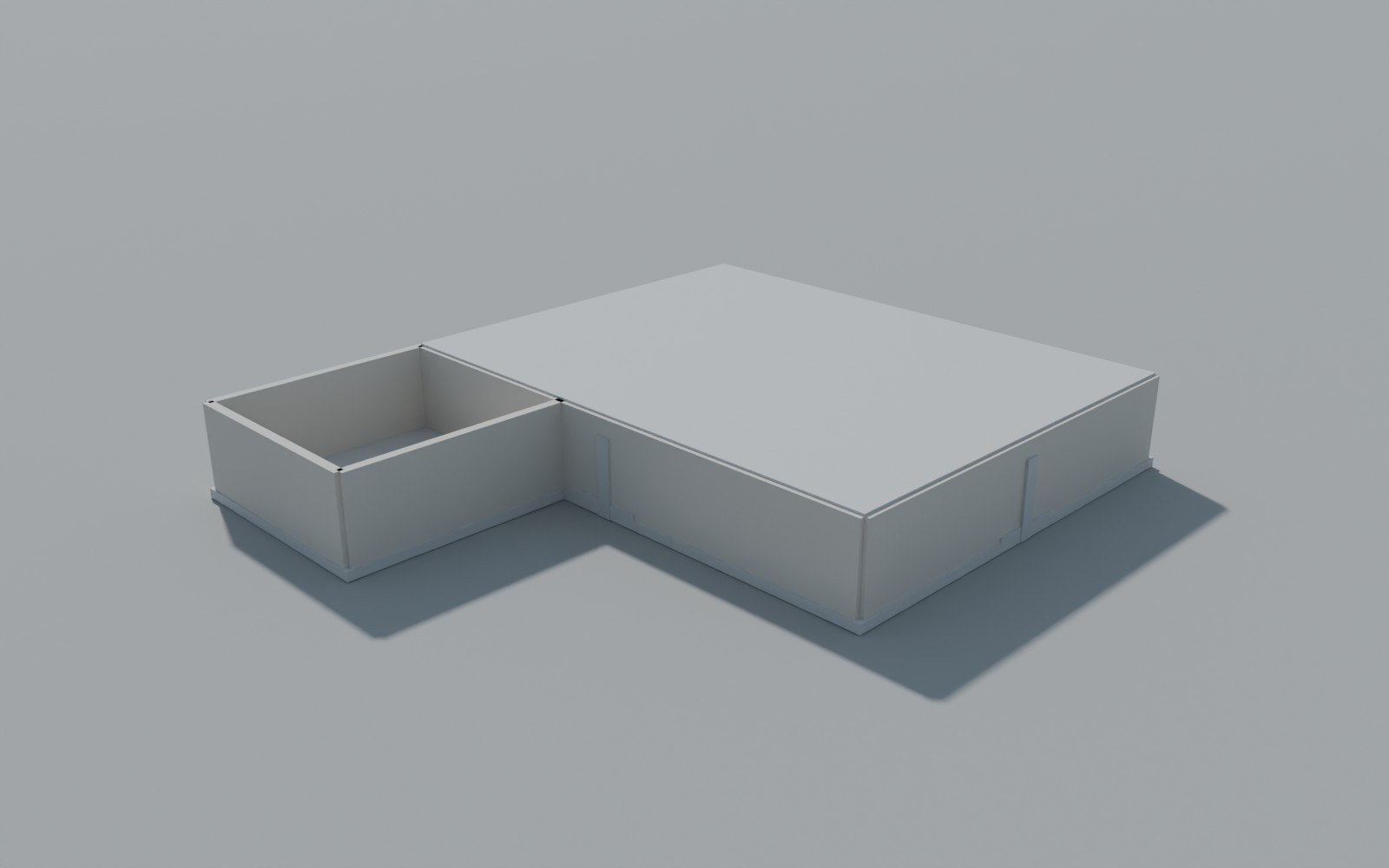 Render del modelo estructural 02 – Tanque y Cuarto de Bombas RCI – Villa Rica