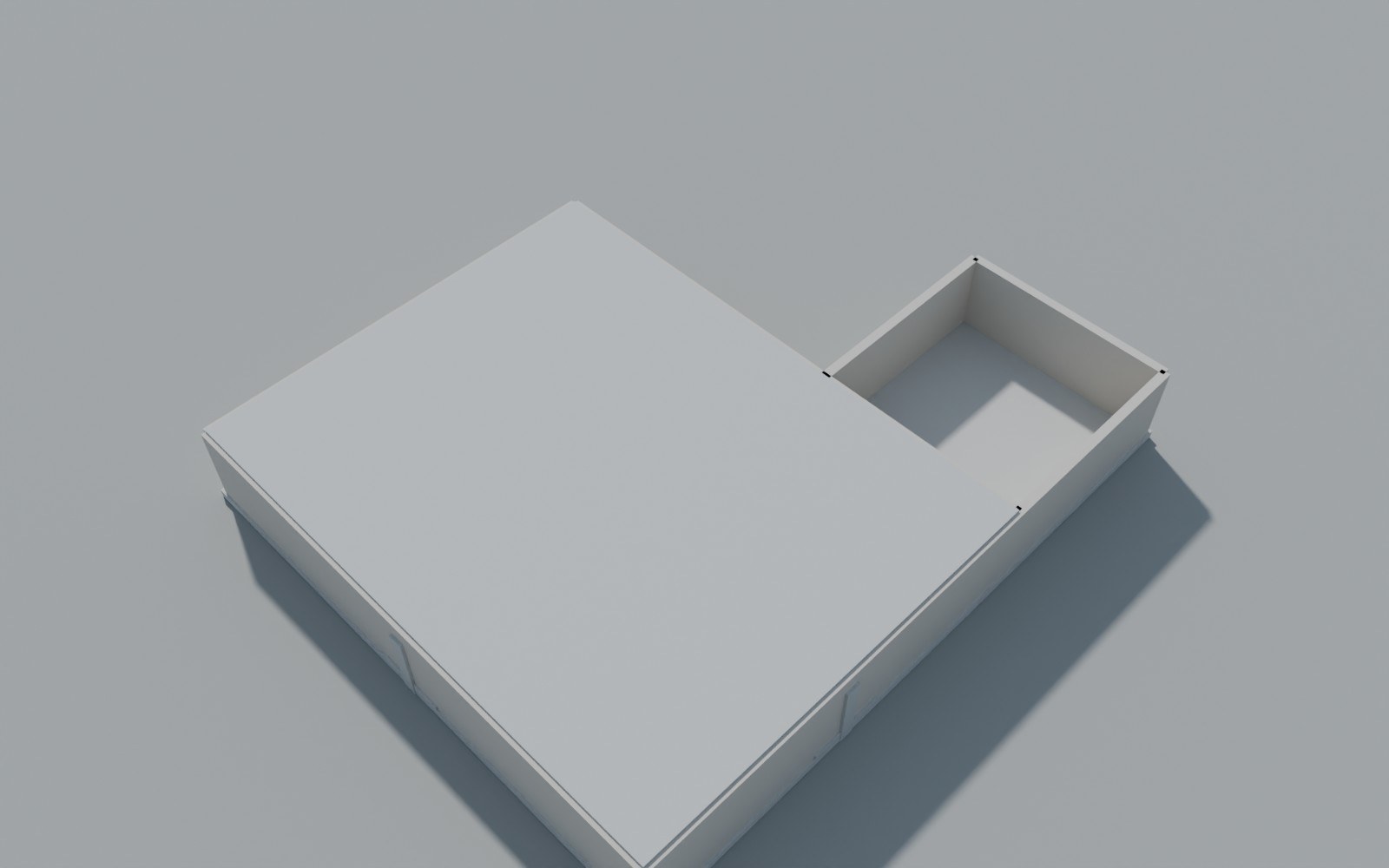 Render del modelo estructural 03 – Tanque y Cuarto de Bombas RCI – Villa Rica