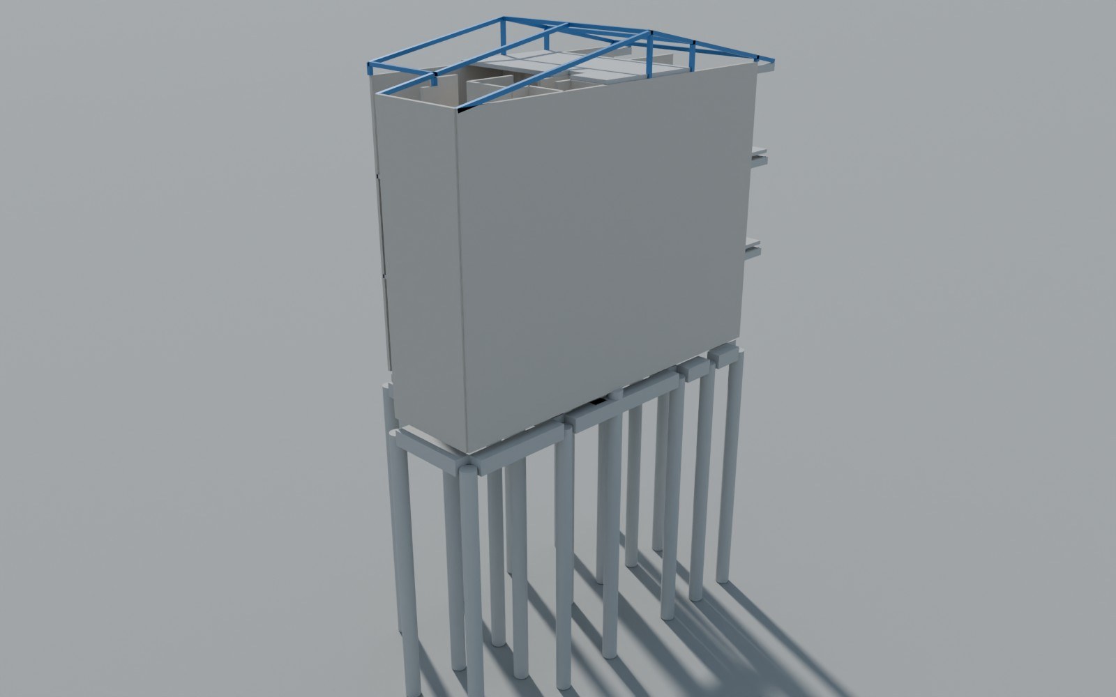 Render del modelo estructural 02 – Urbanización San Fernando – Circasia