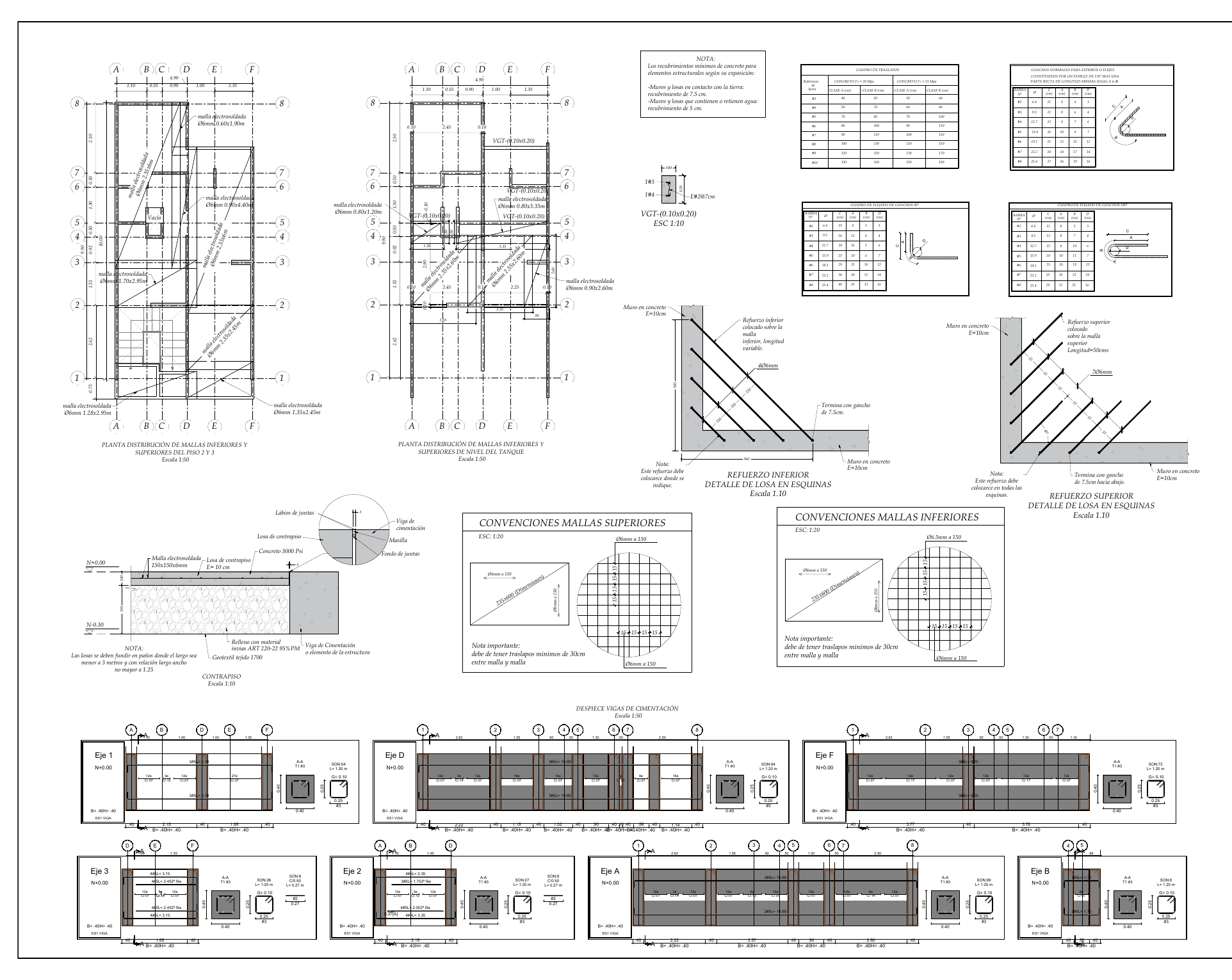 Plano estructural 03 – Urbanización San Fernando – Circasia