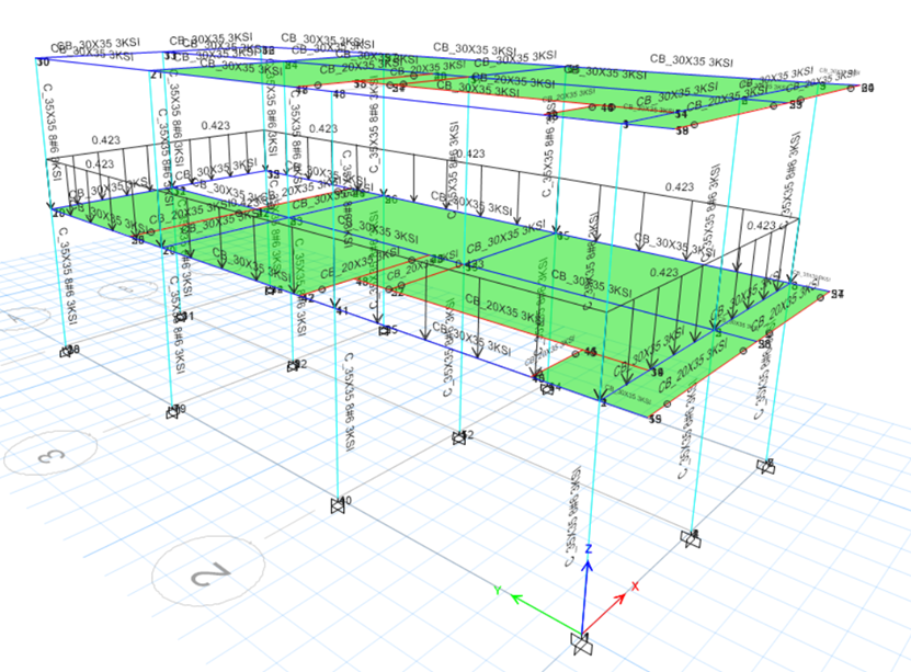 Captura ETABS – Villa Paulina