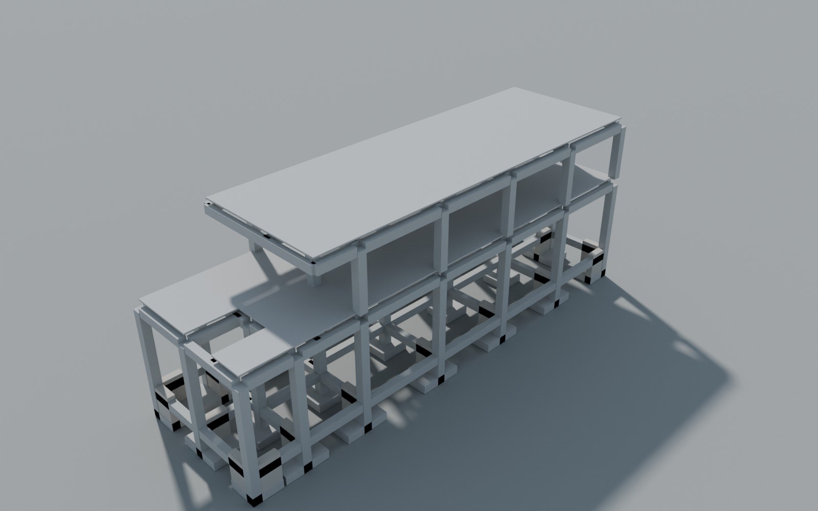 Render del modelo estructural 01 – Vivienda Barrio Sucre