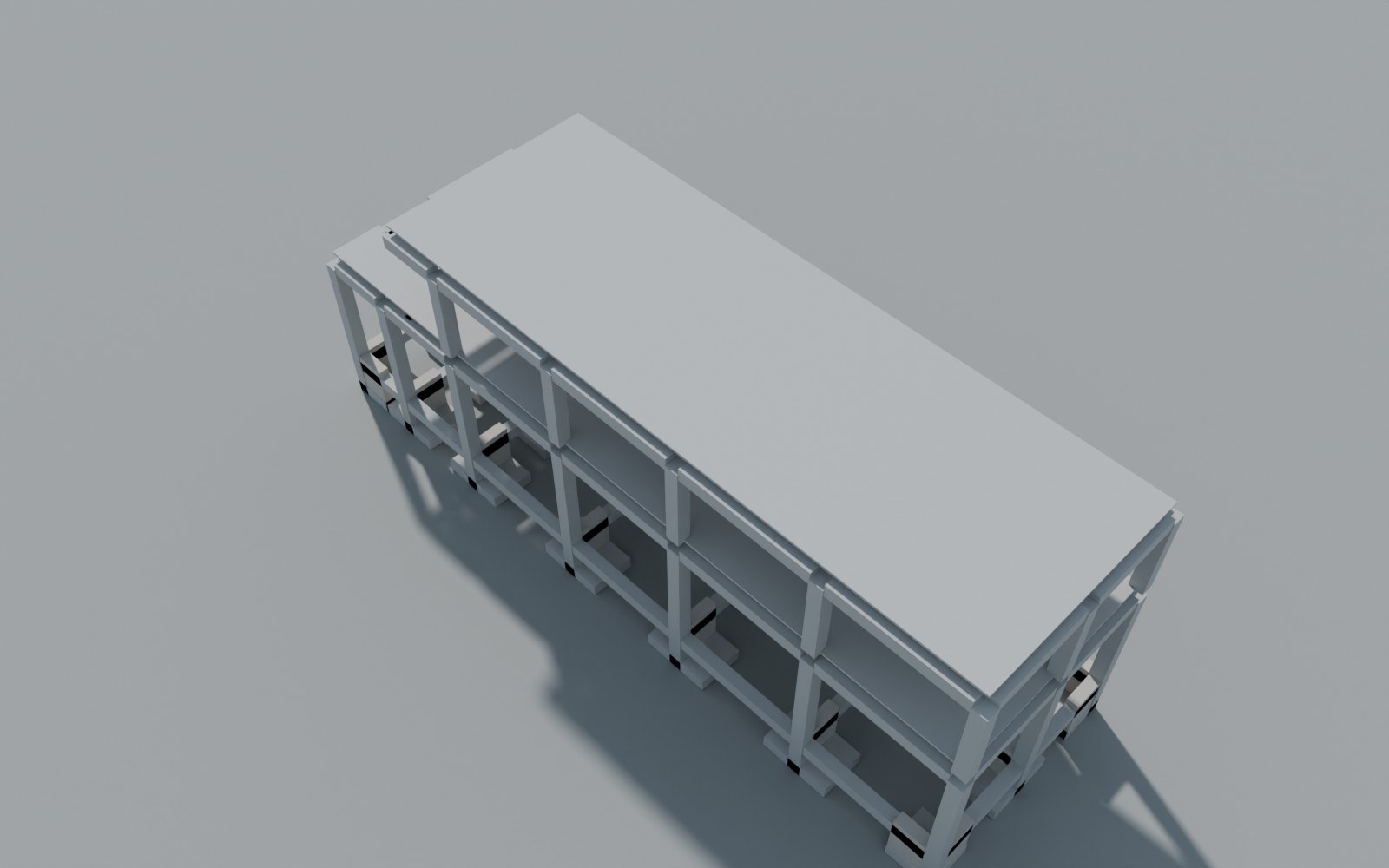 Render del modelo estructural 03 – Vivienda Barrio Sucre