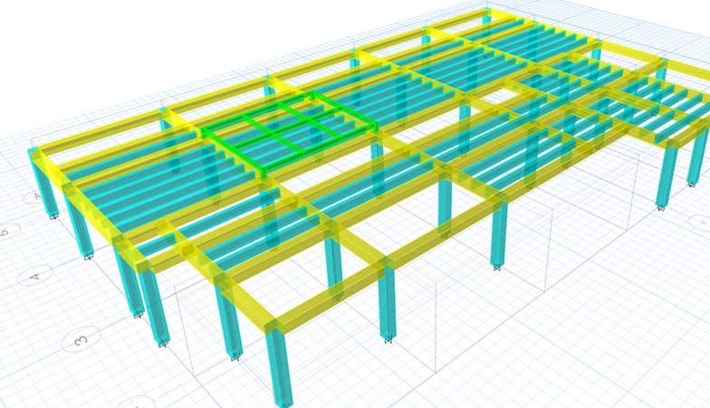 Captura ETABS – Centro de Salud Aníbal Patiño